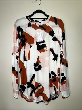 LuLaRoe Erin Long Sleeve Top - White, Rust, Black, Pale Pink